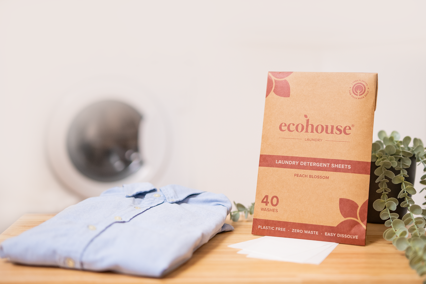 ecohouse - Peach Blossom Laundry Detergent Sheets
