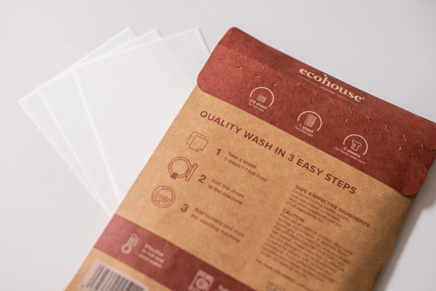 ecohouse - Peach Blossom Laundry Detergent Sheets