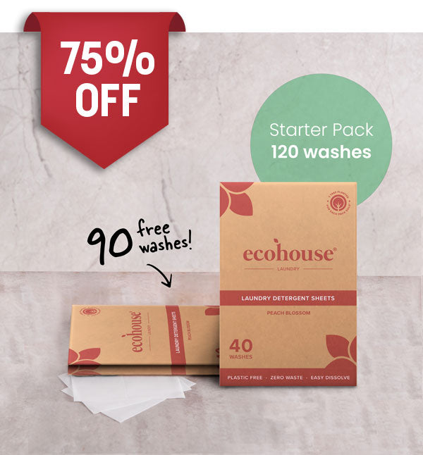 ecohouse - Peach Blossom Laundry Detergent Sheets